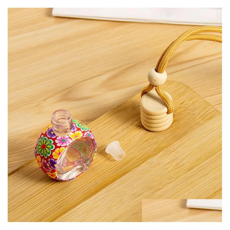  Oils Diffusers Car Per Bottle Pendant Pers Ornament Air Freshener For  Oils Diffuser Fragrance Drop Delivery Home G Dhtj2