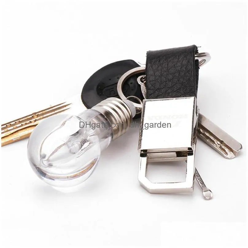 creatived colorful changing led flashlight light mini bulb lamp key chain clear lamp torch keyring novelty christmas gift