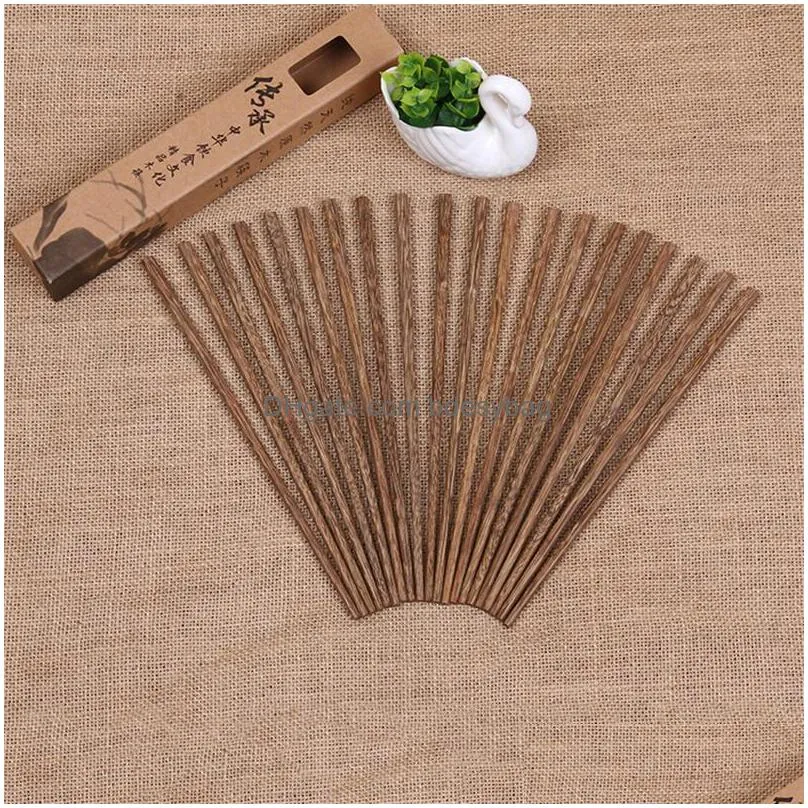 natural wooden bamboo chopsticks health without lacquer wax tableware dinnerware hashi sushi chinese lz0881