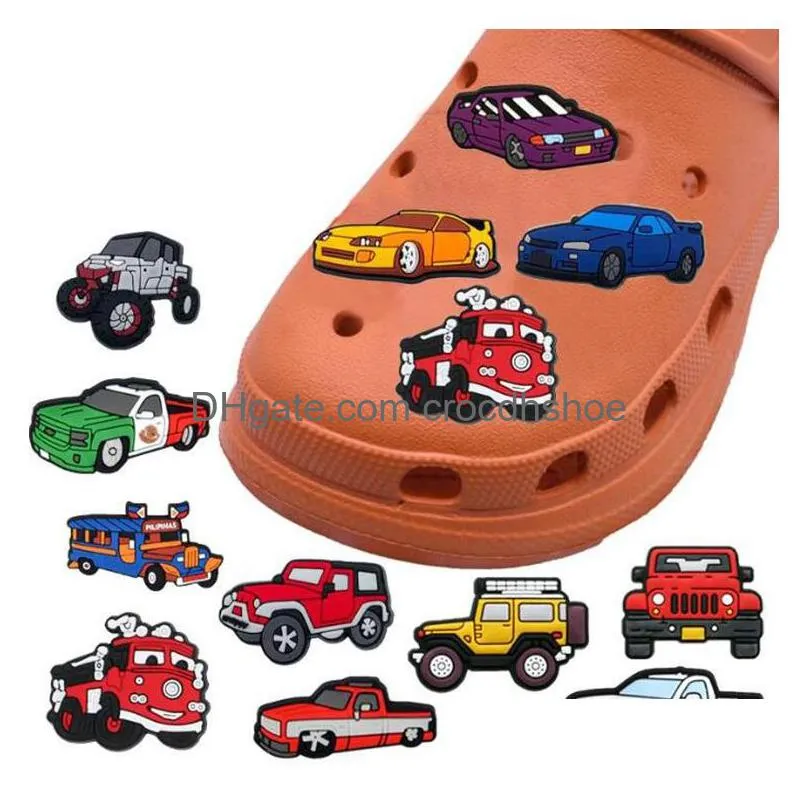 custom pvc shoe charms car croc designer shoes charms decorations