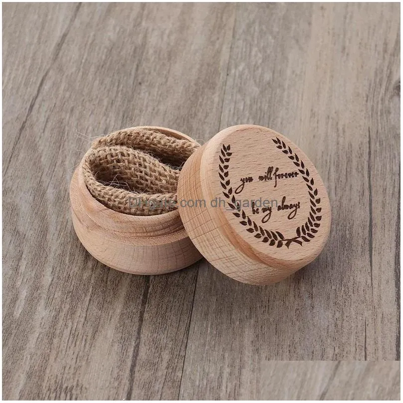 rustic wooden ring box bearer vintage ring case wooden jewelry box wedding box for proposal engagement wedding