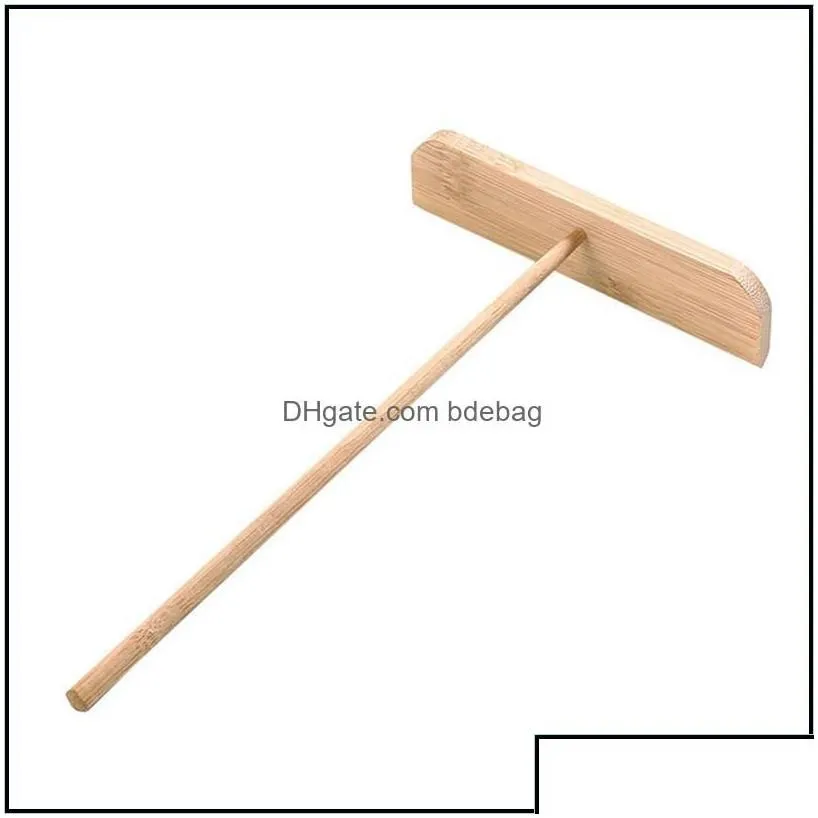 Other Kitchen Tools New Chinese Specialty Crepe Maker Pancake Batter Wooden Spreader Stick Home Kitchen Tool Diy Restaurant Canteen S