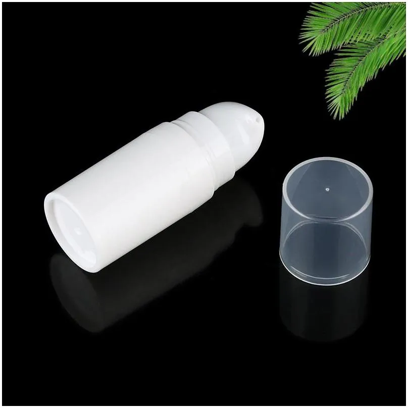 5ml 10ml 15ml white airless bottle lotion pump mini sample and test bottles vacuum container cosmetic packaging