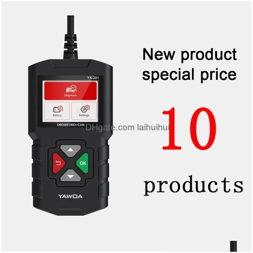 ya201 obd2 car diagnostic tool automotive scanner engine analyzer code reader obdii scan pk cr3001 tools71741091414524