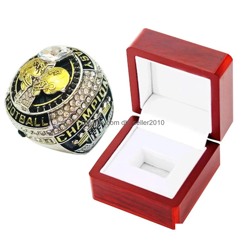 Band Rings 2023 Fantasy Football Ring With Stand Fl Size 8-14 Drop Drop Delivery Jewelry Ring Dhdx4