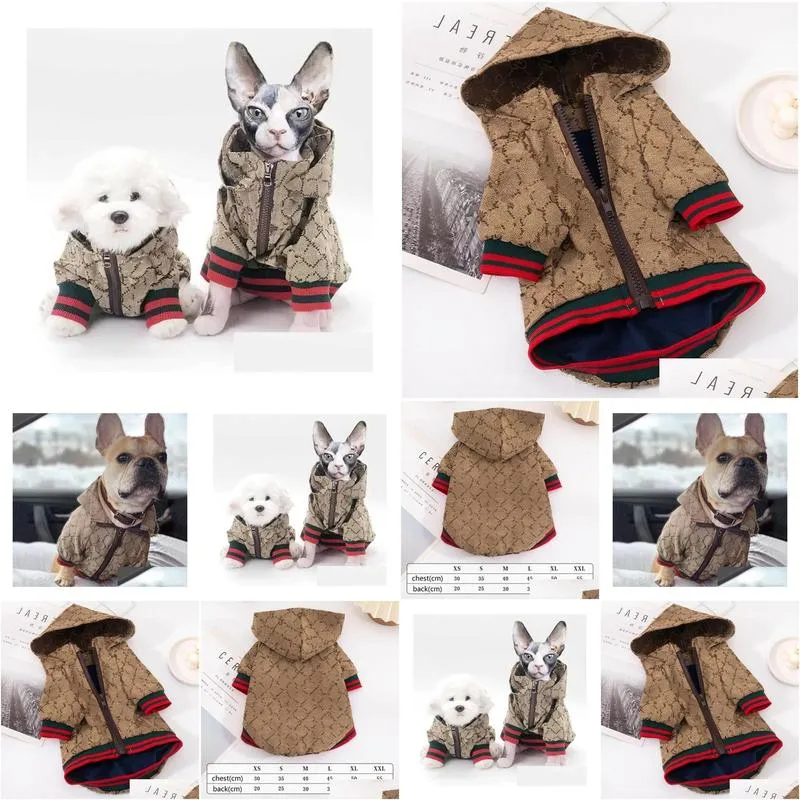 luxury pet dog cat coat designer dog apparel autumn winter warm dogs clothes jackets chihuahua bulldog bichon schnauzer puppy kitty outwears pets