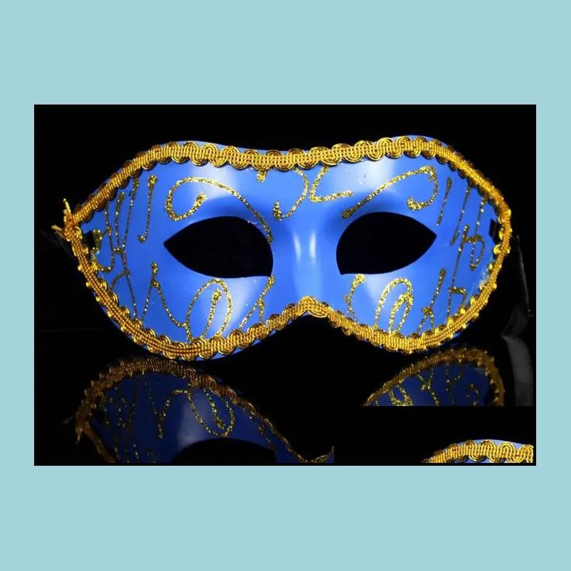 women men mask mardi gras party masquerade halloween cosplay dress ball performance uni colored drawing masks christmas wedding