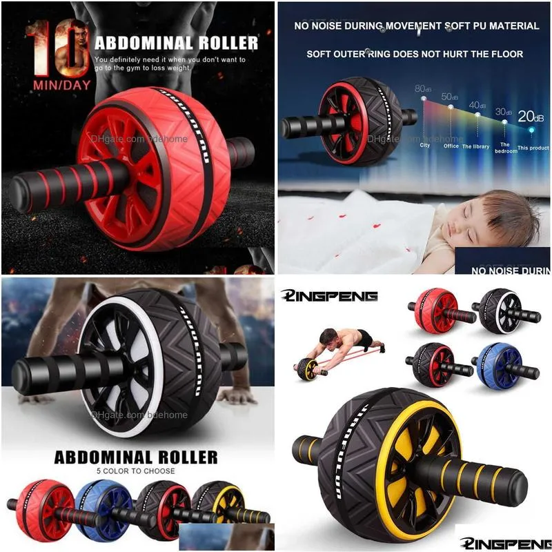 Ab Rollers Ab Rollers Healthy Belly Wheel Household Matic Rebound Fitness Equipment Divine Tool For Men And Womens Nt Silent Exercise Dh2Rm