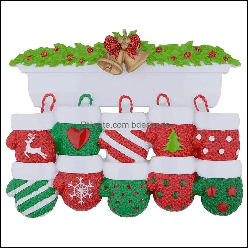 decorative jaffaite pendant creative personalized resin stocking socks family christmas tree ornament decorations pendants 184c3
