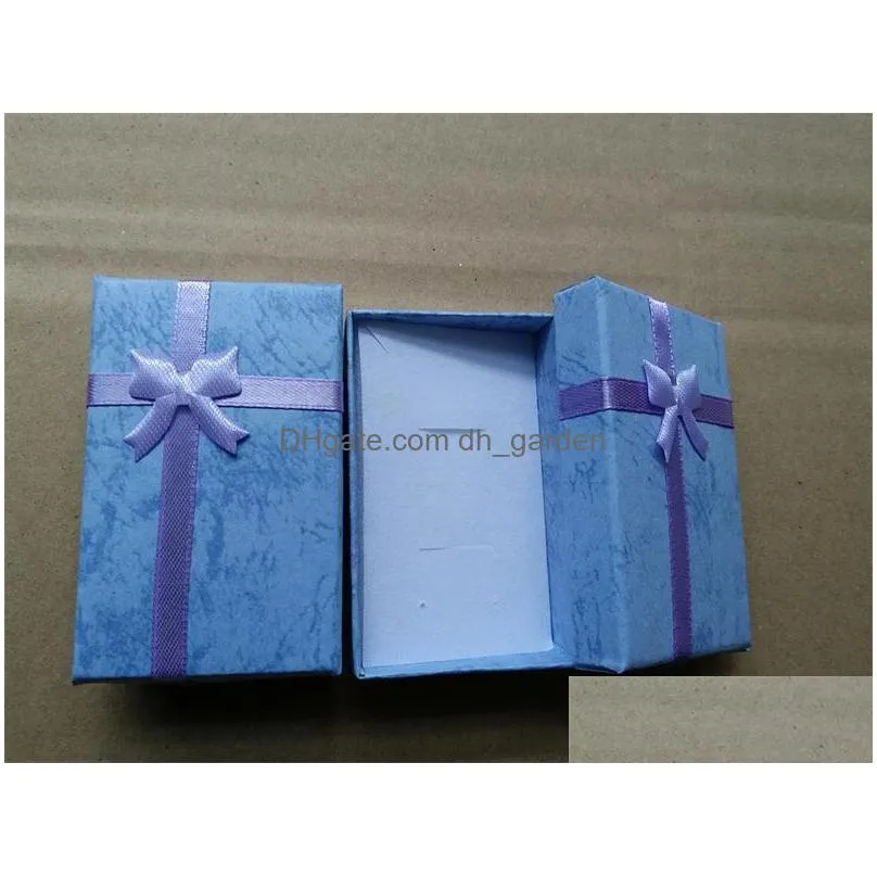  multicolor fancy bowtie box necklace pendant ring earring christmas gift boxes jewelry packaging boxes