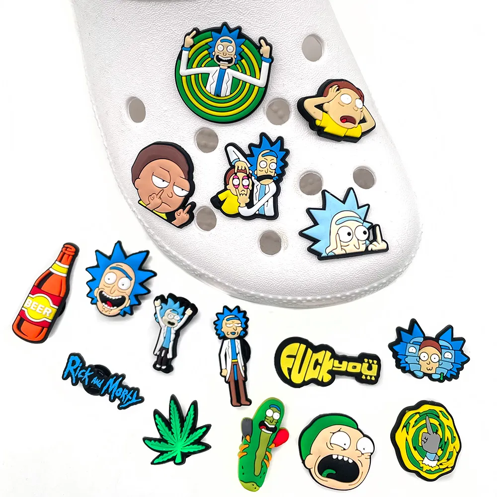 funny middle finger shoe charms for croc sandals funny jibz clogs decoration pvc accessories unisex kids gifts