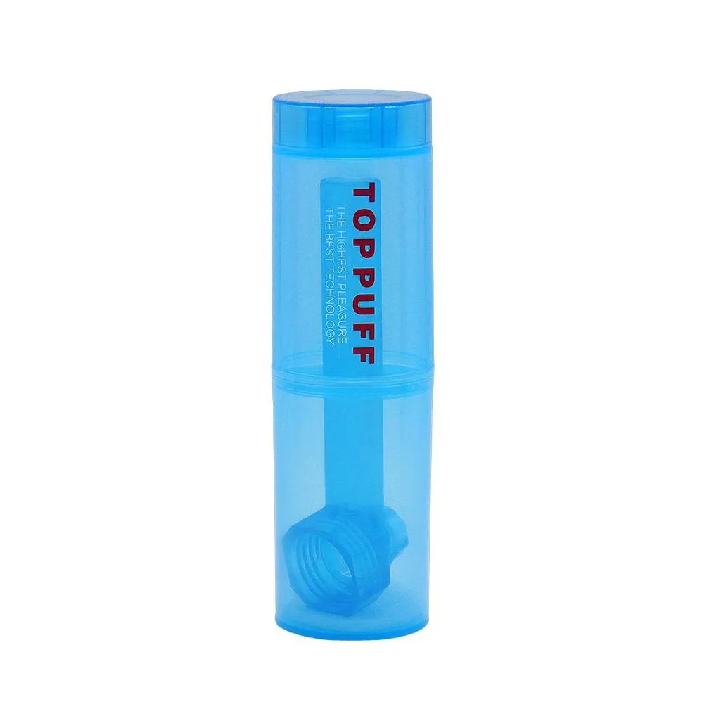 toppuff portable travel essentials tobacco bottle acrylic bong hookah pipe screw on bottle converter onthego smoking accessories