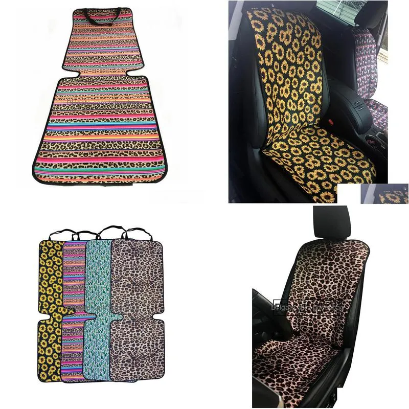 sunflower cactus leopard stripe neoprene antiskid car seat cover sbr new portable seat pad wholesale lx2266