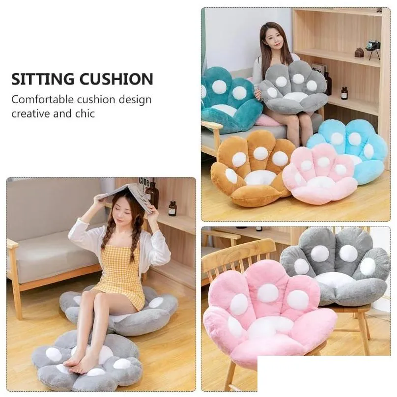 Cushion/Decorative Pillow Pillow Mat Child S Outdoor Swing Cute Plush Stuffed Flower Toys Drop Delivery Home Garden Home Textiles Ot7Xw