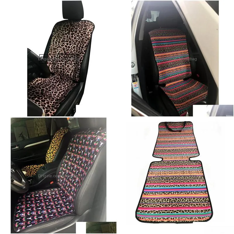 sunflower cactus leopard stripe neoprene antiskid car seat cover sbr new portable seat pad wholesale lx2266