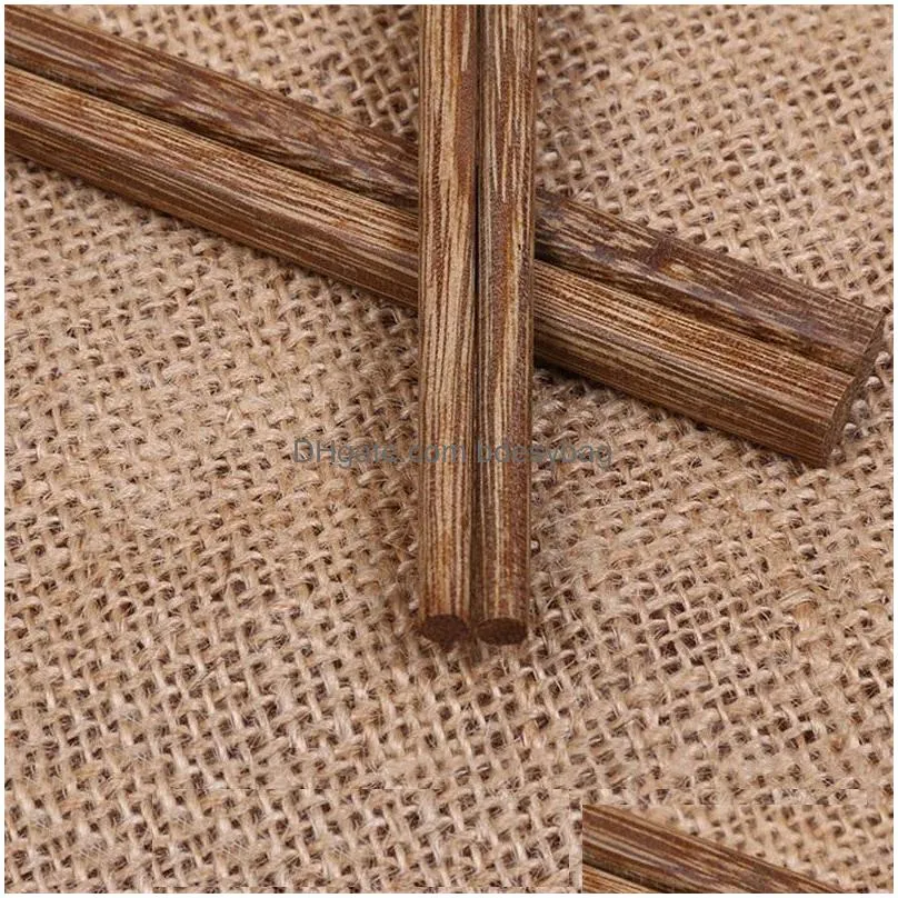 natural wooden bamboo chopsticks health without lacquer wax tableware dinnerware hashi sushi chinese lz0881