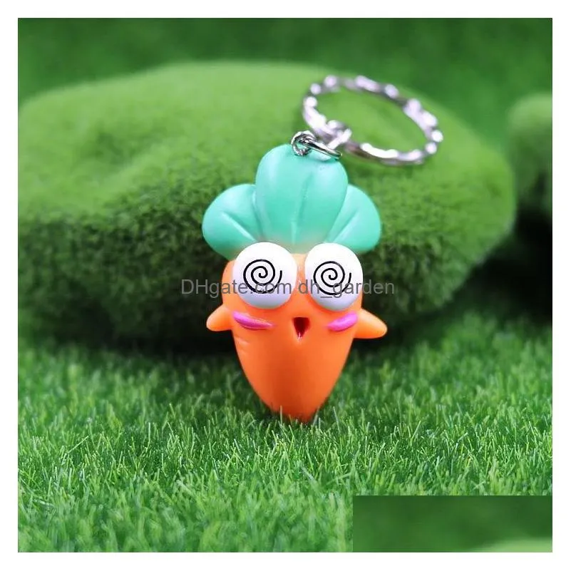 carrot keychain radish doll pendant cute simulation vegetable key ring cartoon doll accessories creative cute kids toys