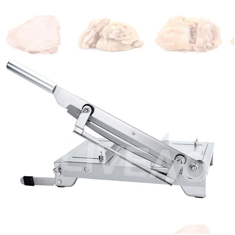 Small Kitchen Guillotine Knife Bone Cutting Ribs Mutton Fish Block Machine Commercial Labor Saving