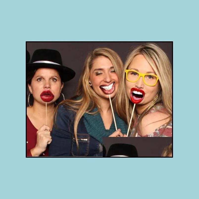 funny lip mouth photobooth props wedding decoration adults children diy photo booth birthday graduation halloween christmas party