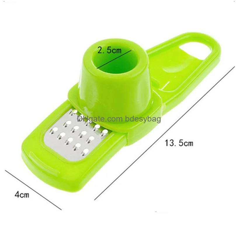 candy color kitchen accessories plastic ginger garlic grinding tool magic silicone peeler slicer cutter grater planer ct0498