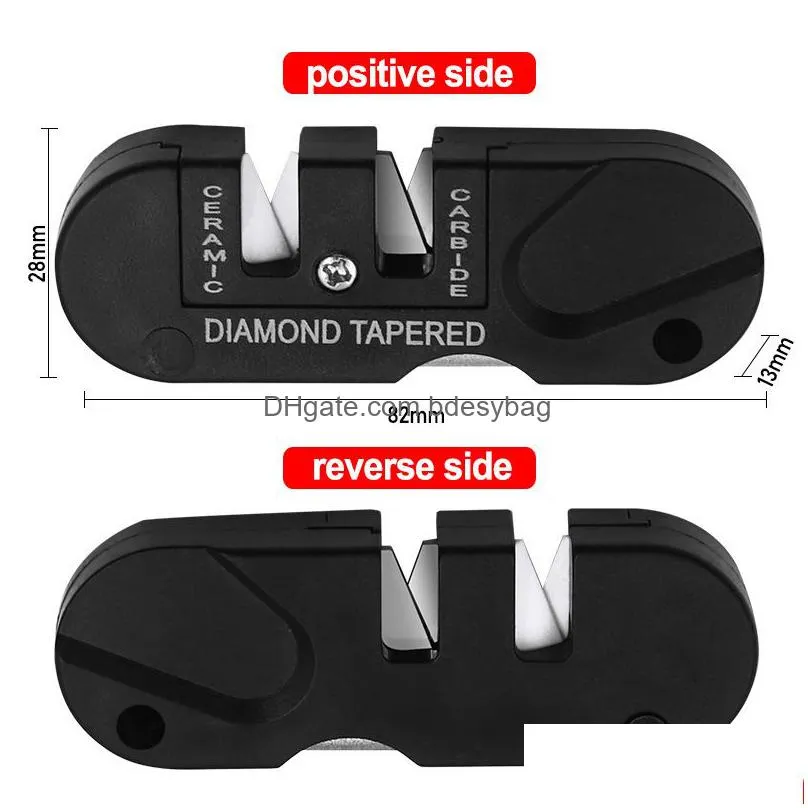 portable outdoor sharpeners multifunctional camp tool for hunting and cooking tungsten steel materials knife sharpening tool