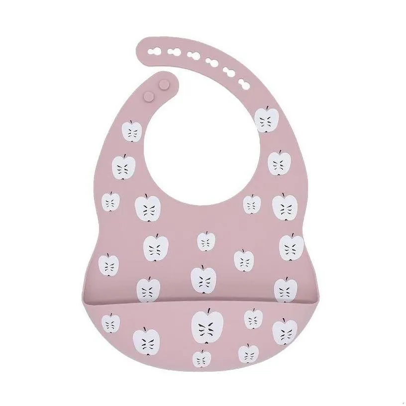 bibs burp cloths printed carton sile bib waterproof baby feeding born cartoon aprons adjustable cloth 1059 y2 drop delivery kids ma