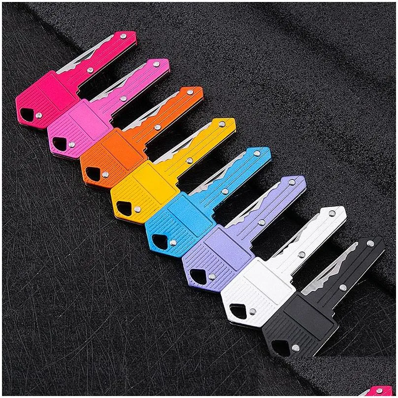 self defense keychains designer knife keychain mini pocket knives stainless folding knife key chain outdoor camping hunting tactical combat knifes survival