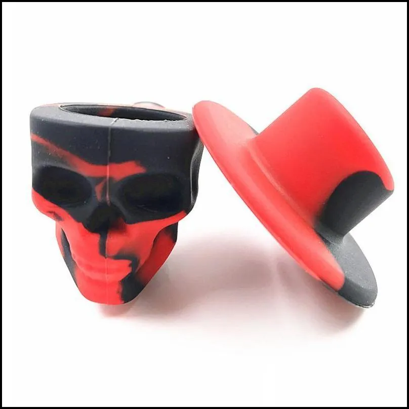 new smoking skull silicone his pipe popular european american creative camouflage portable accessories