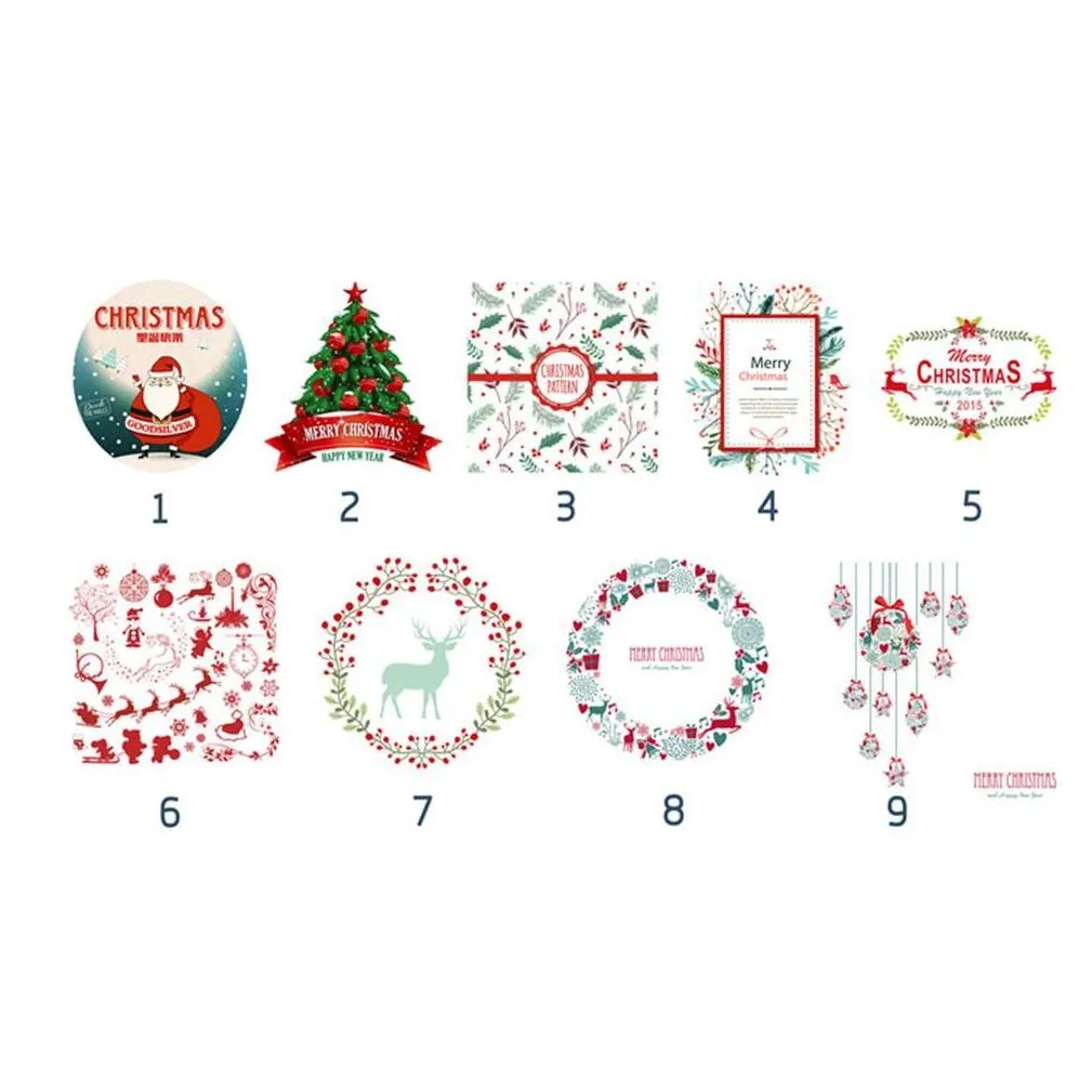 Christmas Decorations Adeeing Christmas Series Pattern Candy Bag Dstring Container For Xmas Home Party Decoration Kids Gift Drop Deliv Dhvnk