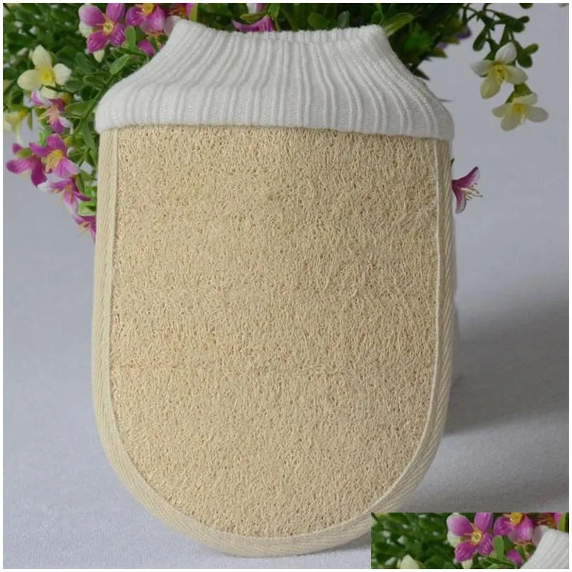 high quality natural loofah luffa effective exfoliator cleaner scrub pad bath glove brush shower back spa sponge massage