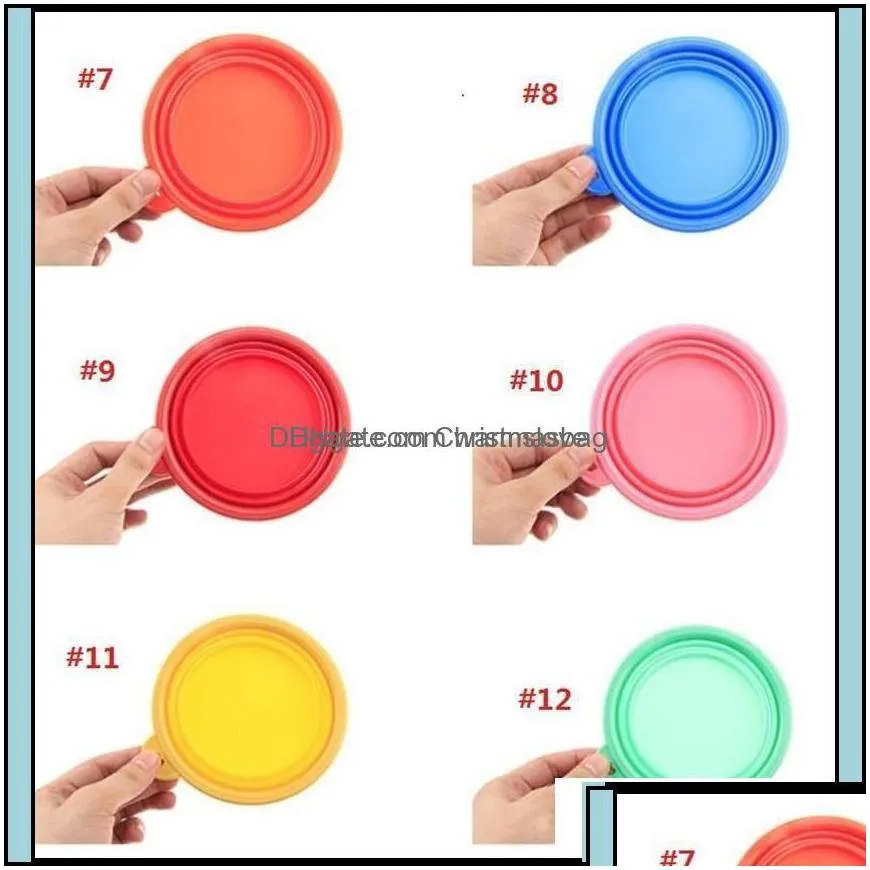 dog bowls feeders supplies pet home garden gardenpet silica gel cat collapsible sile dow bowl candy color outdoor travel portable puppy