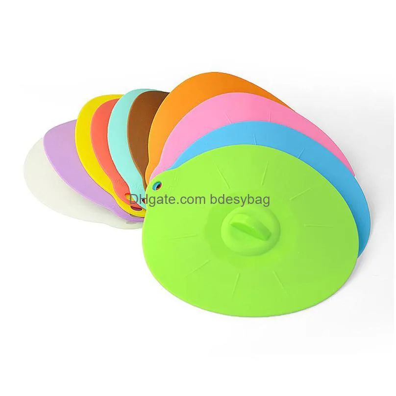 diameter 19.5cm cooking pot pan lid silicone multifunction microwave bowl cover  keeping reusable food wrap tools lx5436