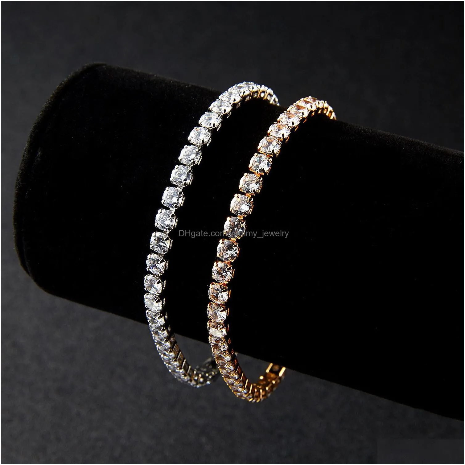 Charm Bracelets Voleaf Dainty Elegant Adjustable Gold Plated Brass Zircon Infinity Rhinestone Bracelet For Women 8 Shape Bangle Jewelr Dhmmp
