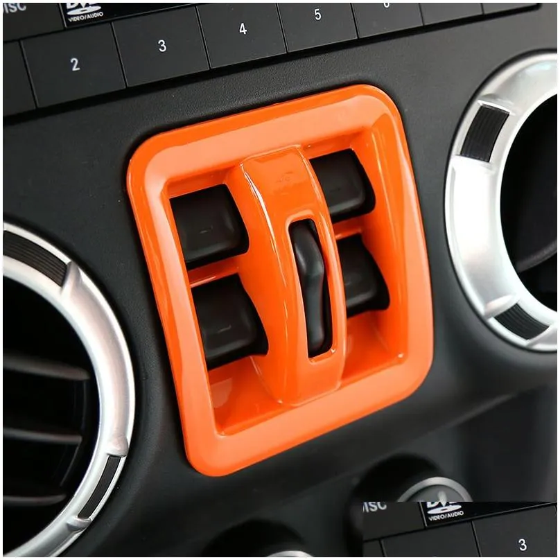 Other Interior Accessories Window Switch Button Frame Er Trim High Quality New Arrival Car Interior Accessories Fit For Jeep Wrangler Dh1Ob