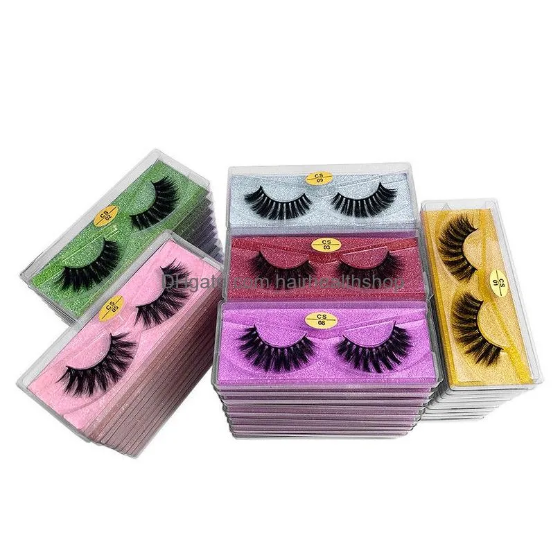 False Eyelashes 3D Mink Eyelashes False Lashes Natural Long Set Faux Cils Bk Makeup Different 20 Styles Drop Delivery Health Beauty Ma Dhi6J