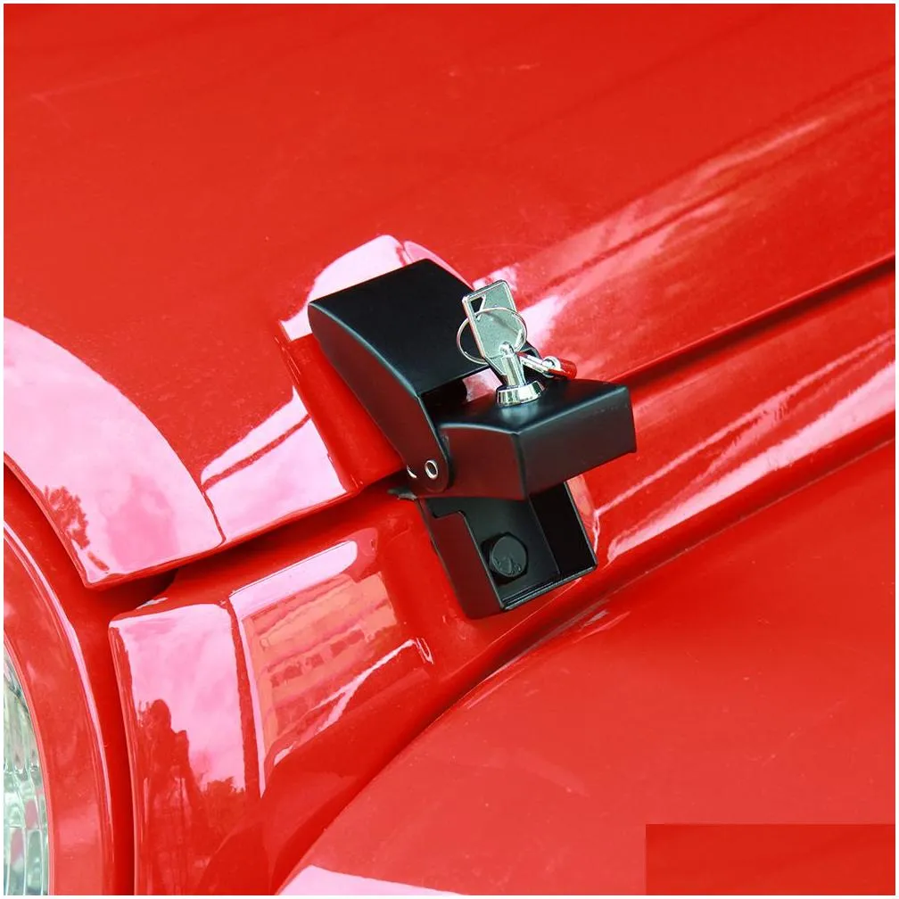 Other Exterior Accessories With Lock Hood Catch Latch Aluminum Alloy Decoration For Jeep Wrangler Jl/Jk 2007Add Car Exterior Accessori Dhuki