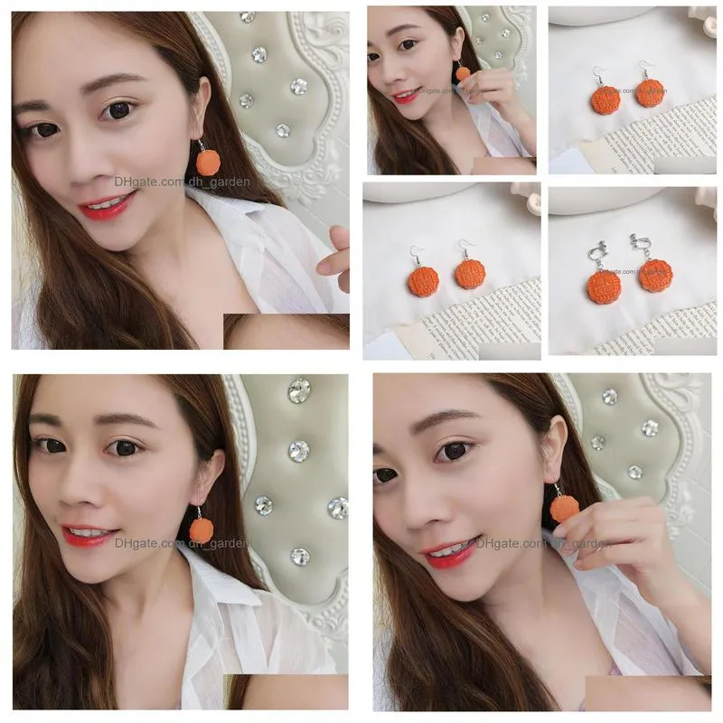 dangle chandelier funny jewelry imitation chinese mooncake drop earrings resin delicious traditional nice gift