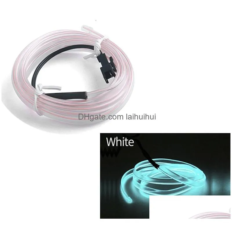 Decorative Lights Strips Led Car Neon Strip Interior Flexible Lamp El Wiring For Diy Ambient Light Usb Party Atmosphere Diodeled Dro Dhe47