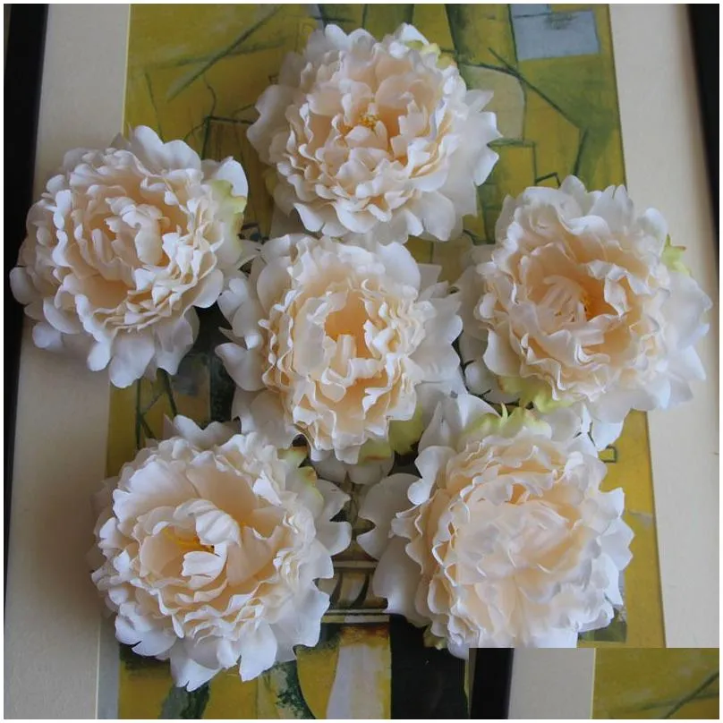 Decorative Flowers & Wreaths Direct Manufacturers Happy Peony Flowers 5 Color Flower Simation Plant Wedding Suit Drop Delivery Home Ga Dhvyn