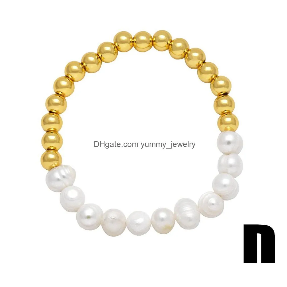 Chain Voleaf Copper Chain Baroque Pearl Bracelet For Women Genuine Gold Plated Beaded Jewelry Vbr104 Drop Delivery Jewelry Bracelets Dhnk6