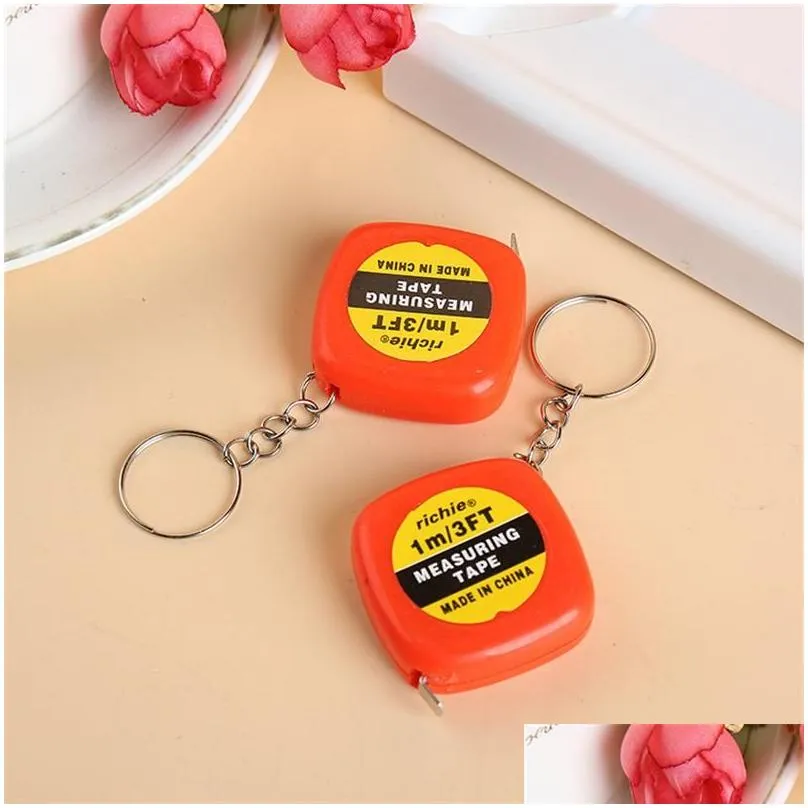 Tape Measures Wholesale Portable Mini 1 M Tape Key Meter Measuring Bring Small Inches Since A Number Of Drop Delivery Office School Bu Dhvim