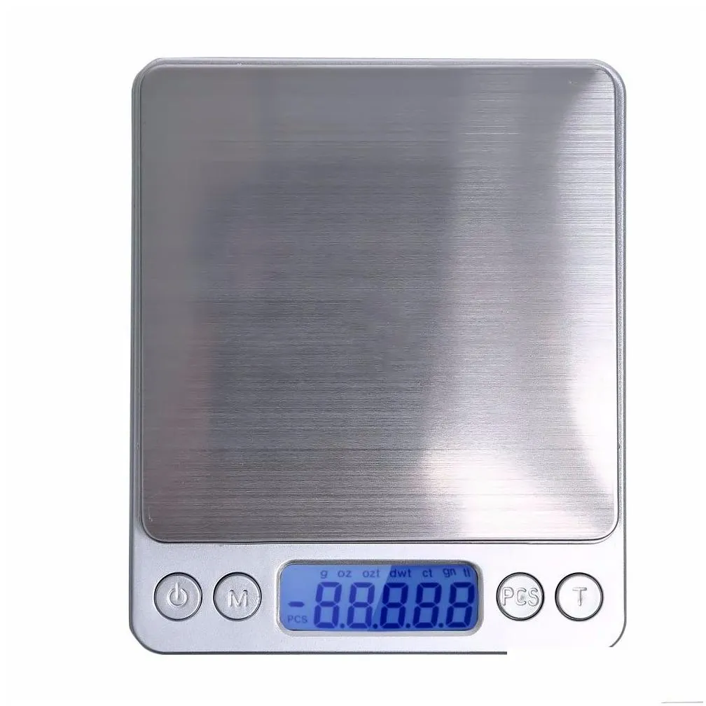 Weighing Scales Wholesale Portable Digital Jewelry Precision Pocket Scale Weighing Scales Mini Lcd Electronic Nce Weight 500G 0.01G 10 Dhgmm