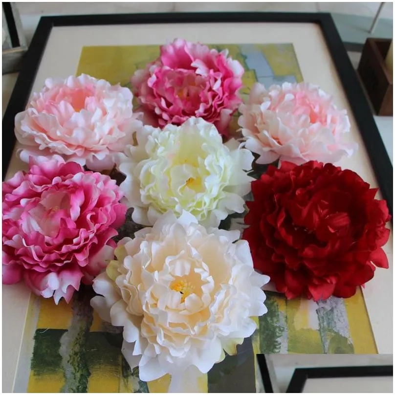 Decorative Flowers & Wreaths Direct Manufacturers Happy Peony Flowers 5 Color Flower Simation Plant Wedding Suit Drop Delivery Home Ga Dhvyn