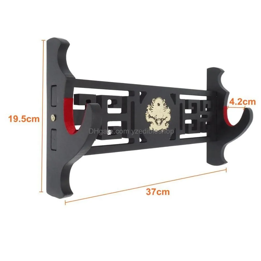 dragon sword holder wall mount velvet padded katana stand samurai sword holder display rack 1 layer y2004293181