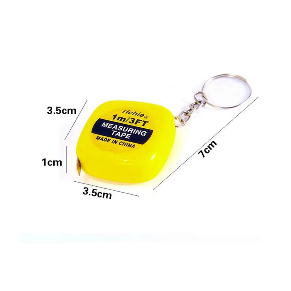 Tape Measures Wholesale Portable Mini 1 M Tape Key Meter Measuring Bring Small Inches Since A Number Of Drop Delivery Office School Bu Dhvim