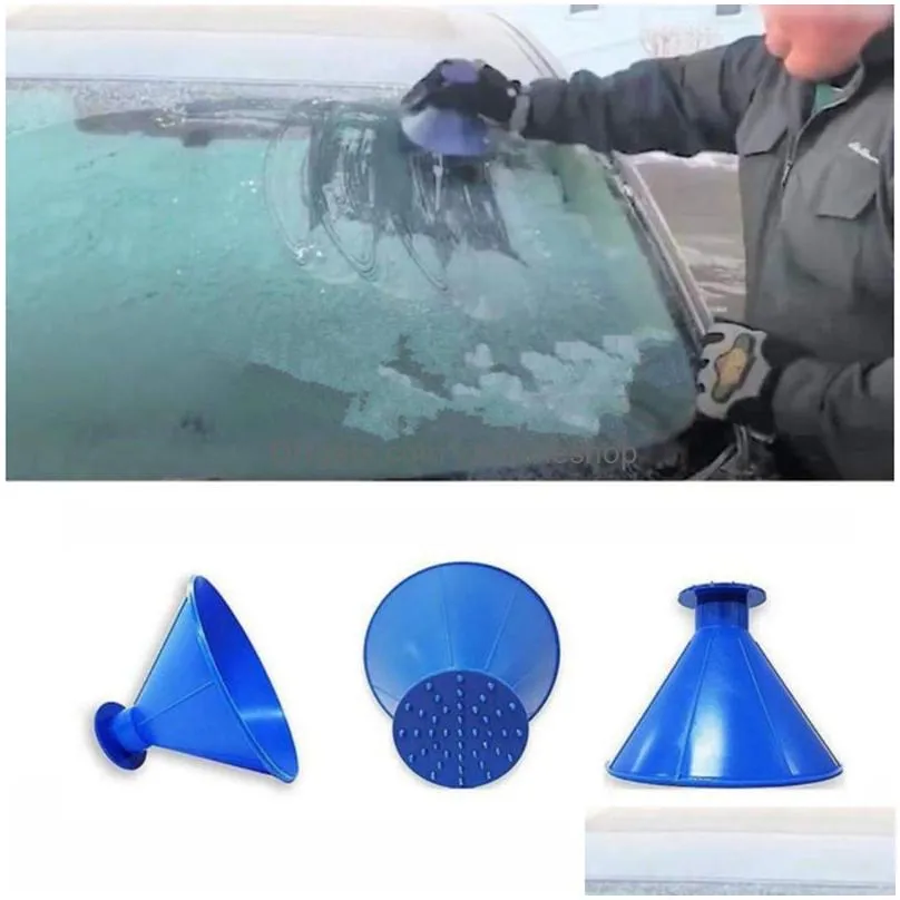 snow remover magical window windshield car ice scraper snow thrower cone shaped funnel housekeeping cleaning multifunctional tools