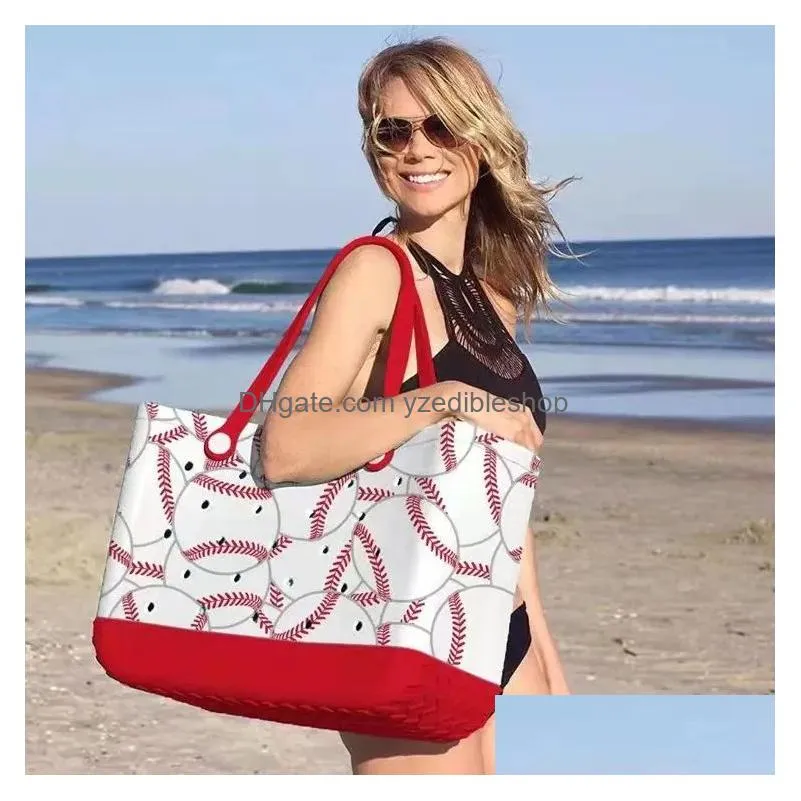 bogg bag silicone beach custom tote fashion eva plastic beach bags women summer