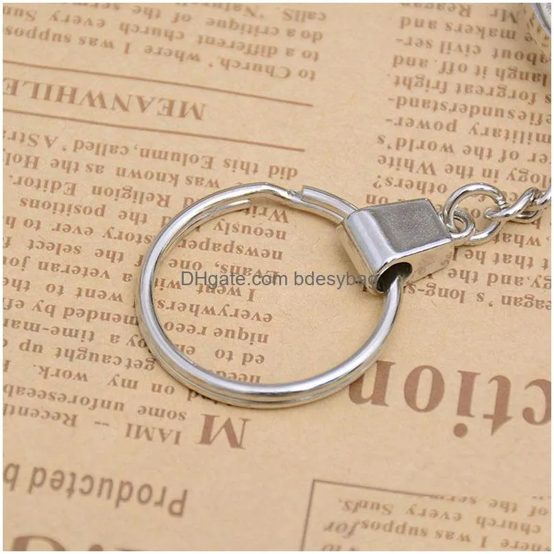 mini pocket key ring magnifying glasses lens 8x folding portable magnifier keychain carry metal reading map word eye loupe za2806