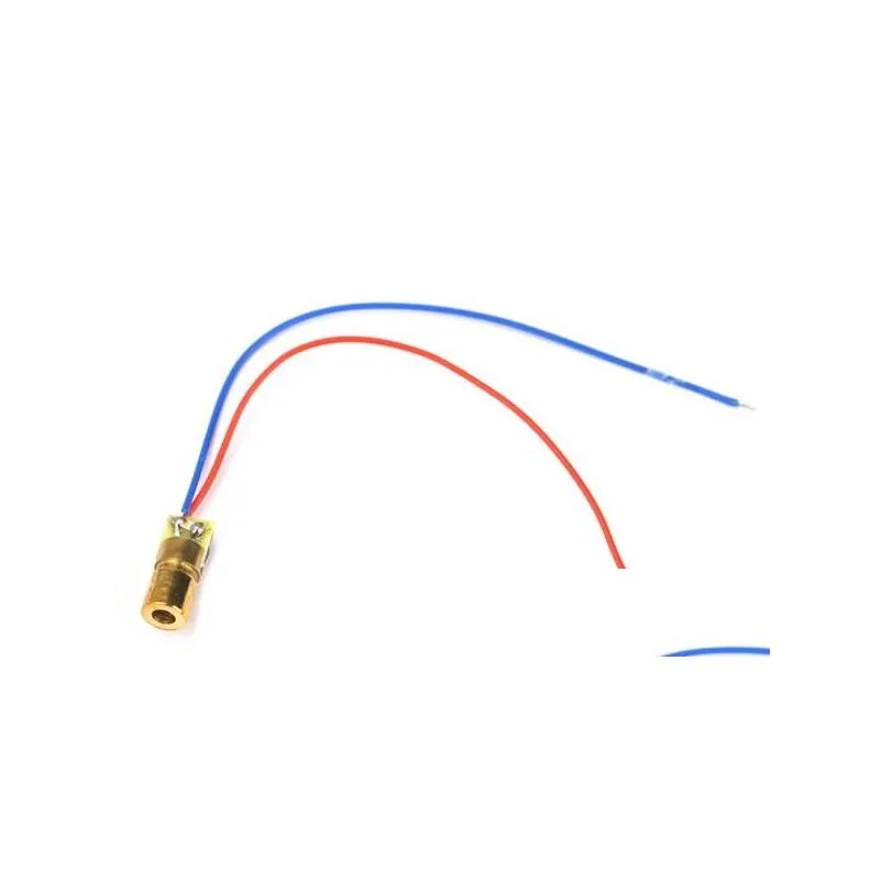 Metals & Alloys Wholesale Laser Dot Mode Diode Modes Red Copper Head 650Nm 6Mm 6.5Mm 3V 5V 12V 5Mw 1000Pcs/Lot Drop Delivery Office Sc Dhb6G