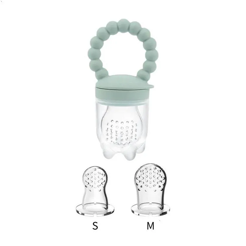 Pacifier Holders Clips Baby Fruit Feeder Silicone Mesh Bag Food grade and Vegetable Nursing Toddler Teething Toys 231109